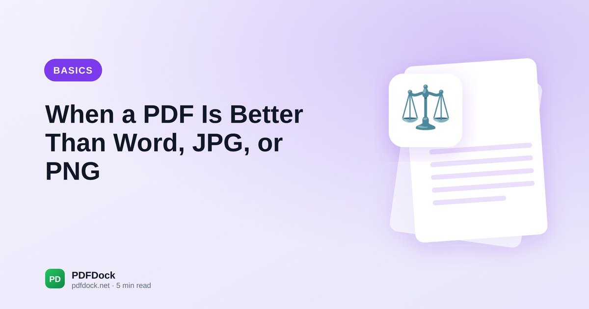 When a PDF Is Better Than Word, JPG, or PNG